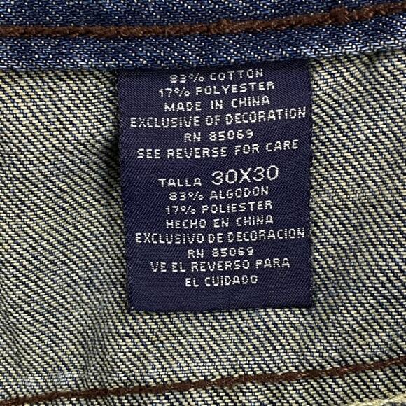 OV Denim Jeans Womens Actual Size 34Wx29L Blue Lift Slim Straight Leg Med Wash - Picture 5 of 12